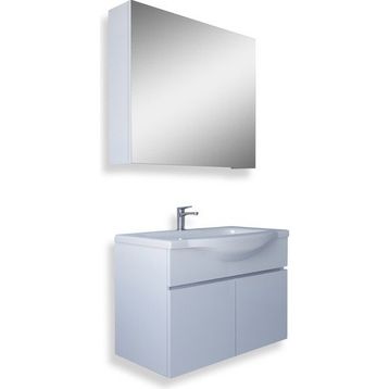 Teta Kahire 65 cm Beyaz Mdf Banyo Dolabı Seti