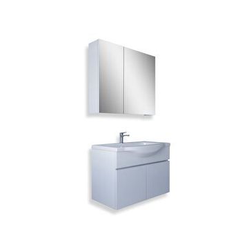Teta Kahire 65 cm Beyaz Mdf Banyo Dolabı Seti