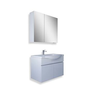 Teta Kahire 65 cm Beyaz Mdf Banyo Dolabı Seti