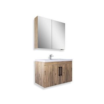 Teta Yalova 80 cm Atlantik Çam Banyo Dolabı Seti