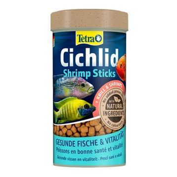 Tetra Cichlid Shrimp Sticks Karidesli Akvaryum 250 ml Çiklit Balığı Çubuk Yemi