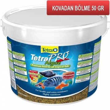 Tetra Pro Algae 50 gr Kovadan Bölme Bitkisel Cichlid Balık Yemi