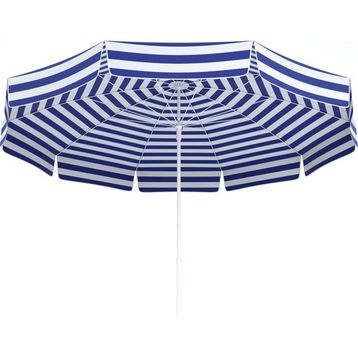 Tevalli Parasol's 100/10 Mavi Beyaz Çizgi Delüks Plaj ve Bahçe Şemsiye