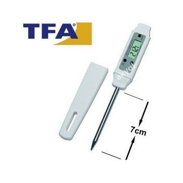 TFA 30.1013 Kısa Problu Siyah Termometre