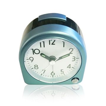 TFA Aydınlatmalı Mavi Elektronik Mini Alarm Saat