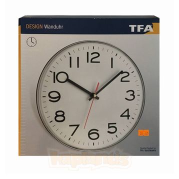 TFA Beyaz Duvar Saati