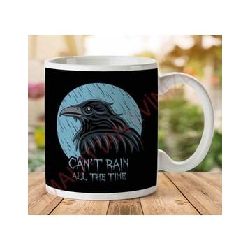 The Crow Cant Rain All the Time Baskılı Kupa