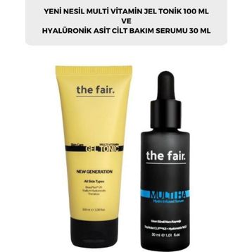 The Fair Multi Vitamin Jel 100 ml Tonik ve Hyalüronik Asit 30 ml Nemlendirici Cilt Bakım Serumu