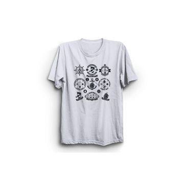 The Fame Çapa Denizci Kaptan Dümen Gemi Gemici Anchor Sailor Beyaz Kadın T-shirt