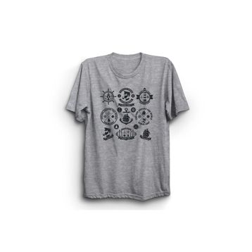 The Fame Çapa Denizci Kaptan Dümen Gemi Gemici Anchor Sailor Gri Kadın T-shirt