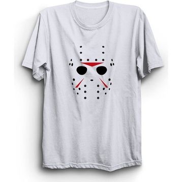 The Fame Jason Mask 13th Friday 13. Cuma Korku Beyaz Erkek T-shirt