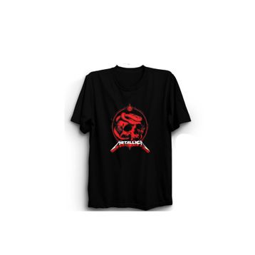 The Fame Metallica VRS-RED Rock Metal Grup Siyah Unisex T-shirt