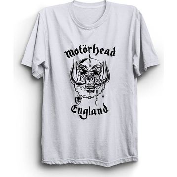 The Fame Motörhead England Classical Logo Rock Metal Grup Beyaz Erkek T-shirt