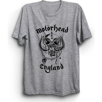 The Fame Motörhead England Classical Logo Rock Metal Grup Gri Unisex T-shirt