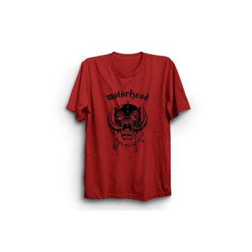 The Fame Motörhead England Classical Logo Rock Metal Grup Kırmızı Erkek T-shirt