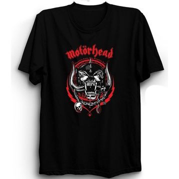 The Fame Motörhead With Red Rock Metal Grup Siyah Unisex T-shirt