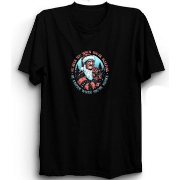 The Fame Nightmare Santa Freddy Krueger Korku Noel Siyah Kadın T-shirt