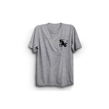 The Fame Oğlak Burcu Capricorn Astroloji Gri Kadın T-shirt