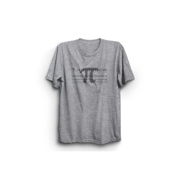 The Fame Pi Pi Day Pi Sayısı Gri Kadın T-shirt