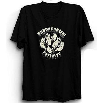 The Fame Purranormal Cativity Parody Of Paranormal Activity Kedi Cats Siyah Kadın T-shirt