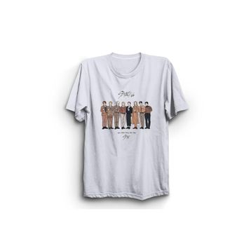 The Fame Stray Vector 02 K-Pop Beyaz Unisex Yetişkin T-shirt