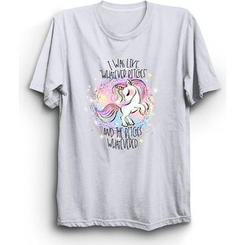 The Fame Unicorn Bitch Beyaz Kadın T-shirt