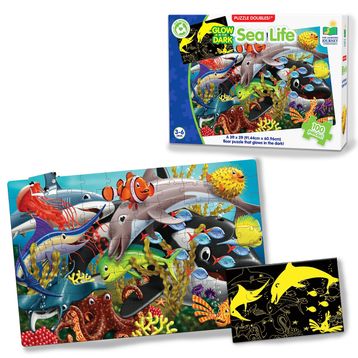 The Learning Journey TLJ115237 100 Parça Vahşi Yaşam Fosforlu Yer Puzzle