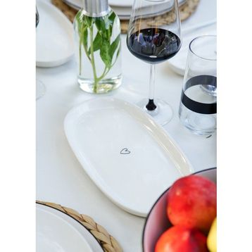 The Mia 26 cm 2'li Set Summertime Oval Servis