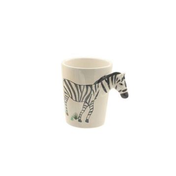 The Mia 420 ml Zebra Kulplu Kupa