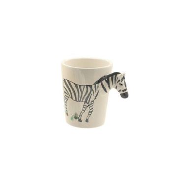 The Mia 420 ml Zebra Kulplu Kupa