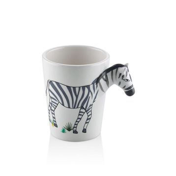 The Mia 420 ml Zebra Kulplu Kupa
