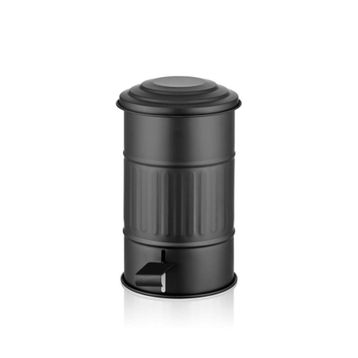 The Mia 5 lt Siyah Banyo Çöp Kovası
