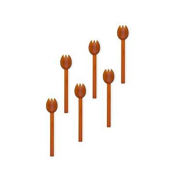 The Mia Abiete Amber 6'lı Dondurma ve Tatlı Kaşığı