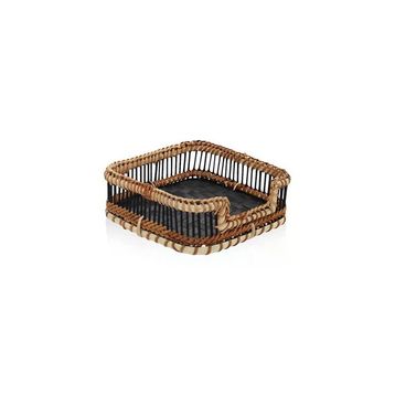 The Mia Bambu Siyah 18x4x6 cm Peçetelik