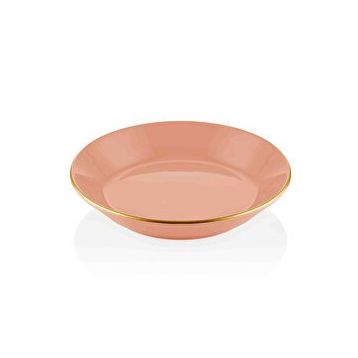 The Mia Basic 6'lı Set Somon Pembe 20 cm Yemek Tabağı
