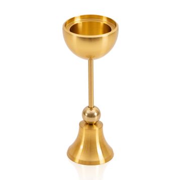 The Mia Brass Pirinç Şamdan Mumluk 15 cm