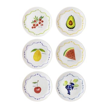The Mia Furutta 19 cm 6'lı Pasta Tabağı Set