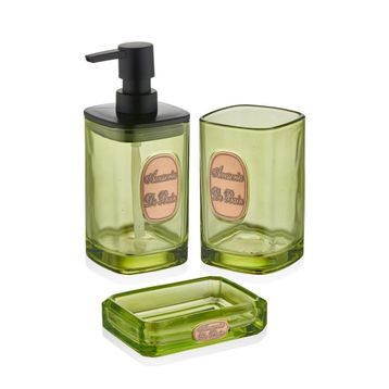 The Mia Globe 330 ml 3 Parça Yeşil Banyo Seti
