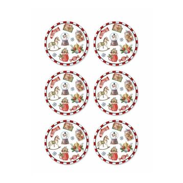 The Mia Globe 6'lı 19 cm Pasta Tabak