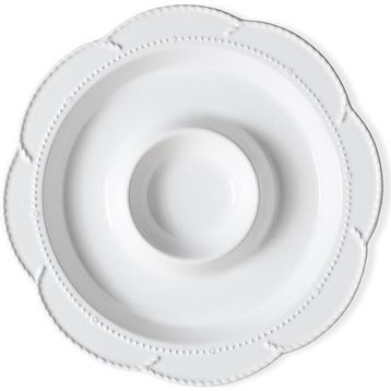 The Mia GRD0013 Grande Bölmeli Beyaz 39 cm Servis Tabağı