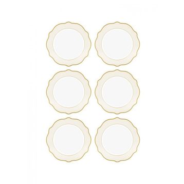 The Mia Jaswely 21 cm 6 Parça Krem Pasta Tabağı