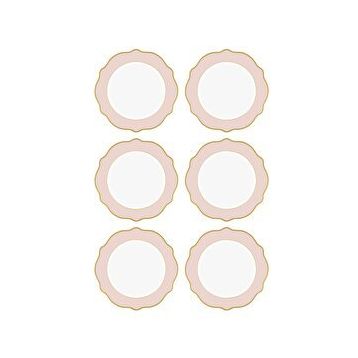 The Mia Jaswely Pembe 27 cm 6 Parça Servis Tabağı