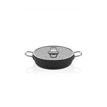 The Mia La Cucina Siyah 24 Cm Kısa Tencere