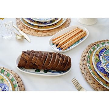 The Mia Lımoncello Basıc Gri 2'li 26 cm Oval Servis Tabak