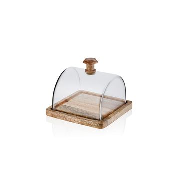 The Mia Madera 15x19x19 CM Dikdörtgen Kek Saklama Fanusu
