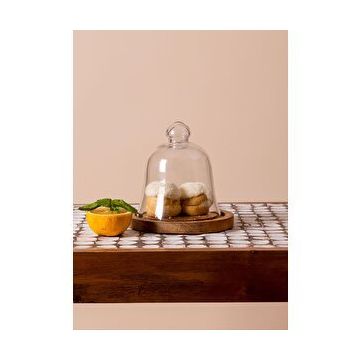The Mia Madera 20x21x21 CM Kek Saklama Fanusu