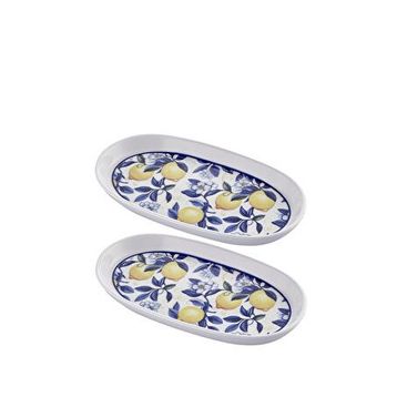 The Mia Odore Di Limone Seramik 2'li Servis Tabağı