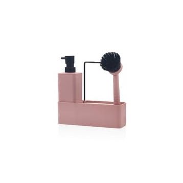 The Mia Plain Pembe Sıvı Sabunluk Seti