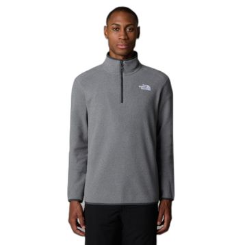 The North Face 100 Glacier 1/4 Zip Erkek Siyah Sweatshirt