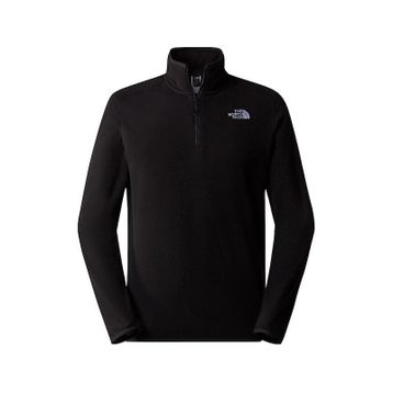 The North Face 100 Glacier 1/4 Zip Erkek Siyah Sweatshirt